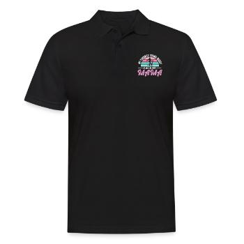 Skifahren Buddy Calls Me Mama Ski Schnee - Männer Poloshirt - Schwarz - Vorne - Kai (181cm)