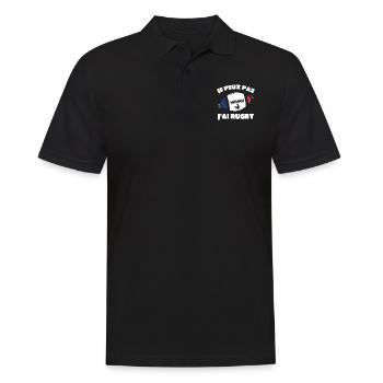 Je Peux Pas J'ai Rugby - Polo Homme - noir - Devant - Kai (181cm)