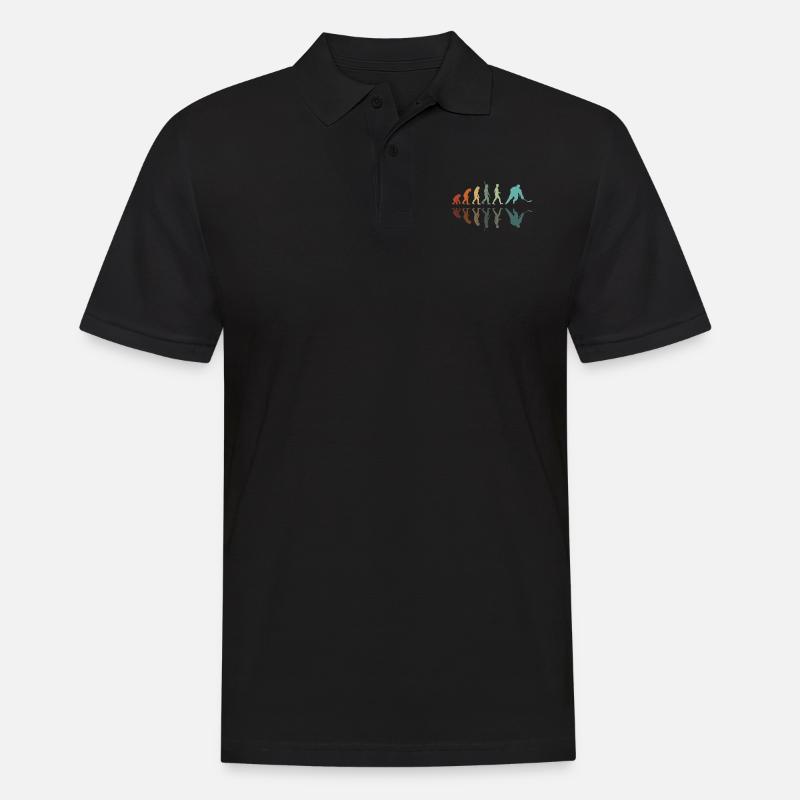 Eishockey Entwicklung - Männer Poloshirt - Schwarz