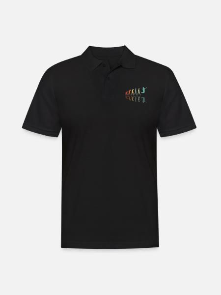 Évolution badminton - Polo Homme - noir