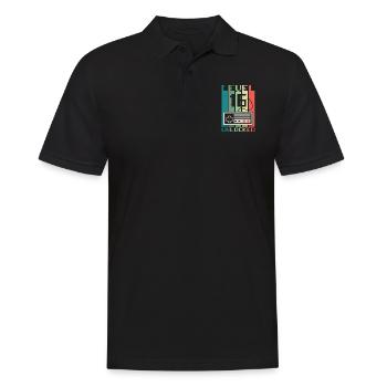 Niveau 16 débloqué - Polo Homme - noir - Devant - Kai (181cm)