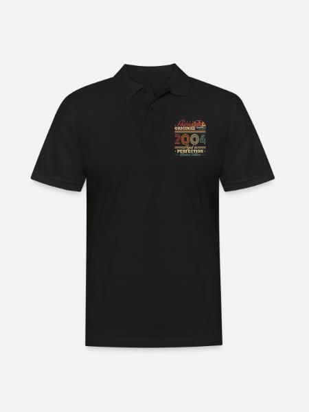 Original 2004 Vintage Rétro Cadeau Anniversaire - Polo Homme - noir