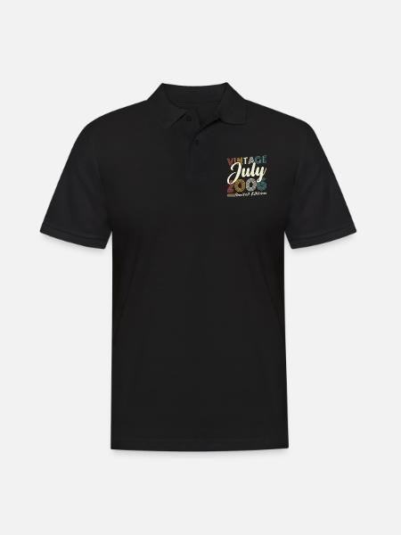 Juillet 2006 Vintage Rétro Cadeau D'anniversaire - Polo Homme - noir