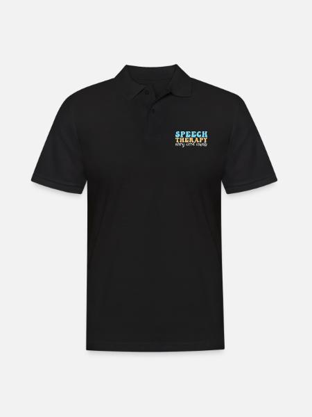 Speech Therapy Speech Therapist - Men's Polo Shirt - black