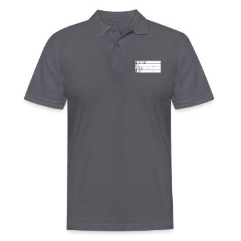 Running Vintage 26.2 Miles Marathoner Demi - Polo Homme - charbon - Devant - Nico (186cm)