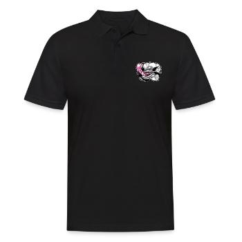 Kuh Muster Bauernhof Tier Geschenk Lustiges Kuh - Männer Poloshirt - Schwarz - Vorne - Kai (181cm)