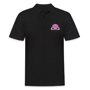 Spiritueller Yogi Zen Buddhis Lotus Geschenk Yoga - Männer Poloshirt - Schwarz - Vorne - Kai (181cm)