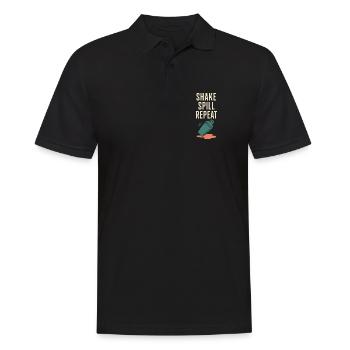 Shaker Steckt Fest Anfänger-mixologe - Männer Poloshirt - Schwarz - Vorne - Kai (181cm)
