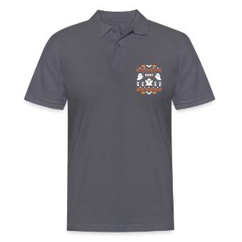 Halloween 8-Bit - Männer Poloshirt - Anthrazit - Vorne - Nico (186cm)