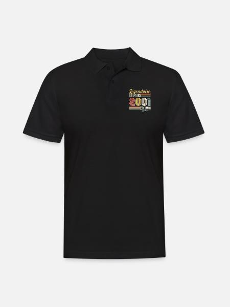 Légendaire Depuis 2001 - Polo Homme - noir