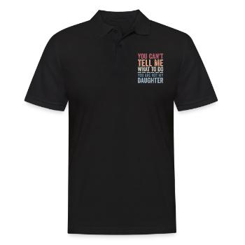 Funny Dad Tee For Father Daddy Papa From Daughter - Polo Homme - noir - Devant - Kai (181cm)