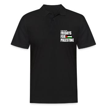 Free palestine fridays for palestine - Men's Polo Shirt - black - Front - Kai (181cm)