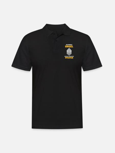 Orgel - Männer Poloshirt - Schwarz