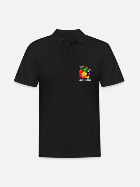 J'adore les légumes - Polo Homme - noir