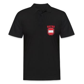 Autriche - Polo Homme - noir - Devant - Kai (181cm)