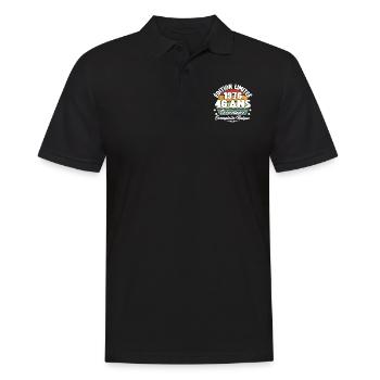 Cadeau 46 ans d'excellence / Édition limitée 1976 - Polo Homme - noir - Devant - Kai (181cm)