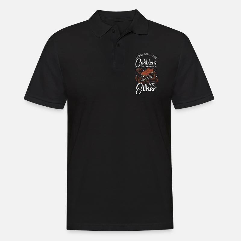 Shoemaker Profession Crafts Leather - Men's Polo Shirt - black