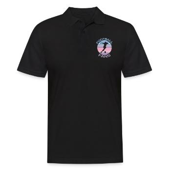 Football Fans - Men's Polo Shirt - black - Front - Kai (181cm)