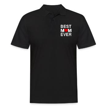 Best Mom Ever - Men's Polo Shirt - black - Front - Kai (181cm)