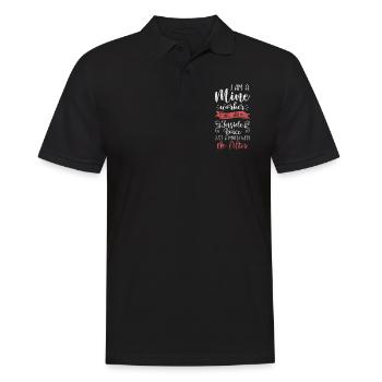 Mining Mining Stones - Men's Polo Shirt - black - Front - Kai (181cm)