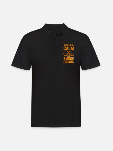 Raucher Zigarette Nichtraucher Qualm - Männer Poloshirt - Schwarz