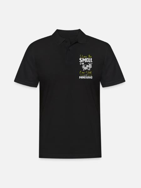 Cow Farming Cow Spots - Men's Polo Shirt - black