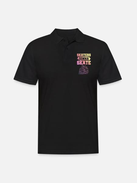skate skating - Men's Polo Shirt - black
