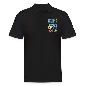Boxing Mom Boxing Martial Arts - Men's Polo Shirt - black - Front - Kai (181cm)