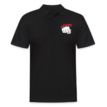 Mücke T-Shirt I Faust Spencer Mücke - Männer Poloshirt - Schwarz - Vorne - Kai (181cm)