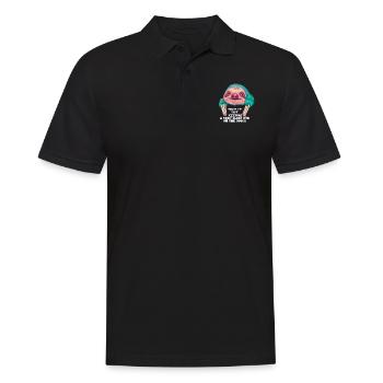 Today Im just keeping a very close eye to my couch - Men's Polo Shirt - black - Front - Kai (181cm)