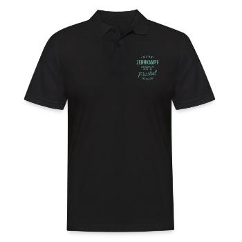 Wenn Zehnkampf einfach wäre würde es Fussball - Männer Poloshirt - Schwarz - Vorne - Kai (181cm)