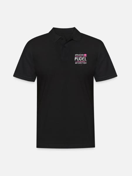 Niemals ohne PUDEL - Männer Poloshirt - Schwarz
