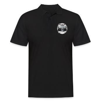 Toshiba RT-S913 BomBeat 40 Boombox - Männer Poloshirt - Schwarz - Vorne - Kai (181cm)