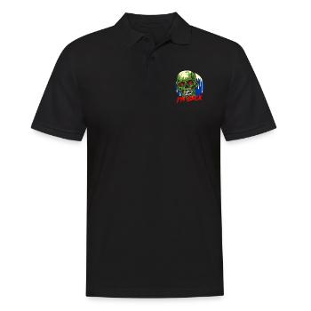 I'm Back! - Männer Poloshirt - Schwarz - Vorne - Kai (181cm)