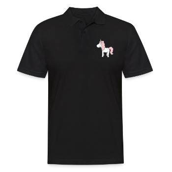Licorne douce - Polo Homme - noir - Devant - Kai (181cm)
