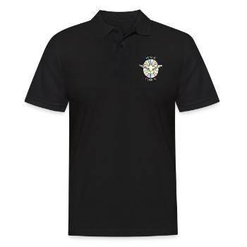 PeaceForce - Men's Polo Shirt - black - Front - Kai (181cm)