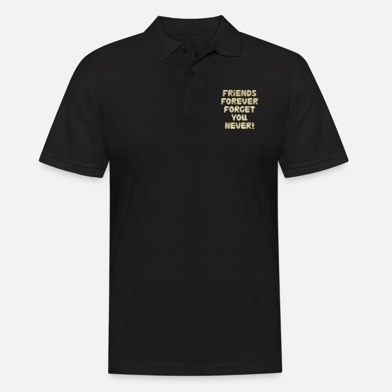 Bff - Männer Poloshirt - Schwarz