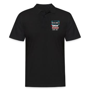 Philippines Filipino Nanay Nana Grandma I Gift - Men's Polo Shirt - black - Front - Kai (181cm)