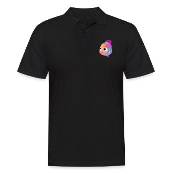 Cute Fish - Men's Polo Shirt - black - Front - Kai (181cm)