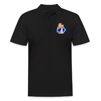 In Love Couple forever and ever Shirt Trend New - Männer Poloshirt - Schwarz - Vorne - Kai (181cm)