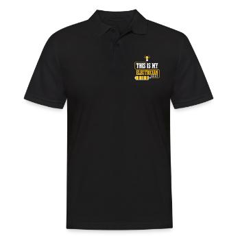 Elektriker Spannungskreise Craftsman Electro - Männer Poloshirt - Schwarz - Vorne - Kai (181cm)
