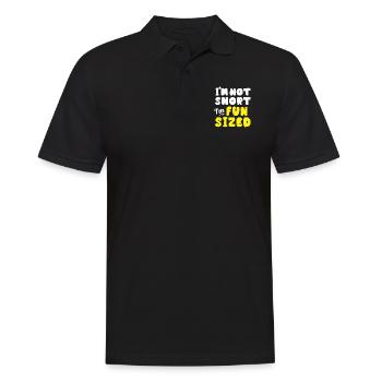 I'm not small, I'm funny tall - Men's Polo Shirt - black - Front - Kai (181cm)
