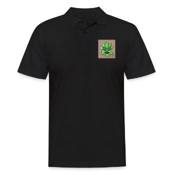 The Green Man - Men's Polo Shirt - black - Front - Kai (181cm)