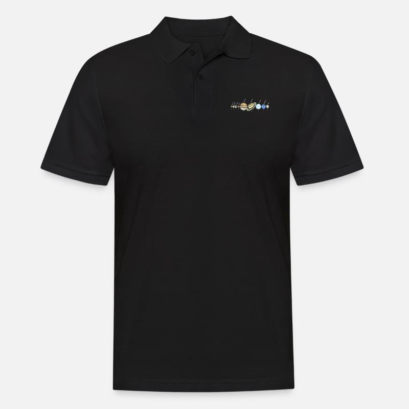 Système solaire Planètes astrophysiques, Système solaire - Polo Homme - noir