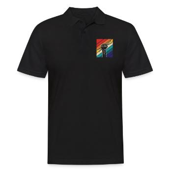 Batterie, Tambour, Musique, Instrument - Polo Homme - noir - Devant - Kai (181cm)