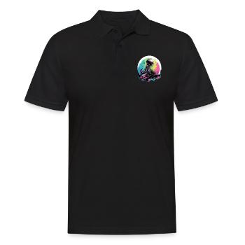 Ali der Außerirdische - Männer Poloshirt - Schwarz - Vorne - Kai (181cm)