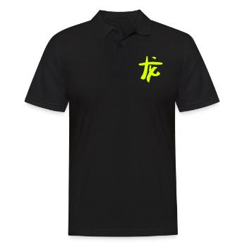 Dragon / Zodiaque - Chinois / SYMBOLE - Polo Homme - noir - Devant - Kai (181cm)