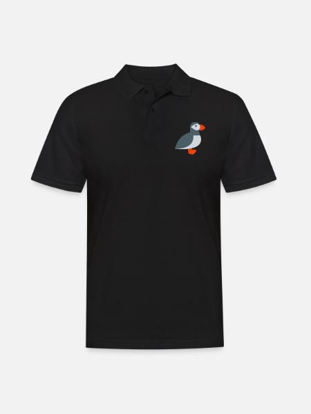 Puffin bird - Men's Polo Shirt - black