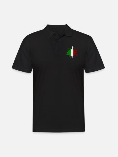 Splash of colour Italy - Men's Polo Shirt - black