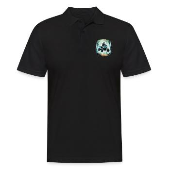 Quad & Off-Road - Men's Polo Shirt - black - Front - Kai (181cm)